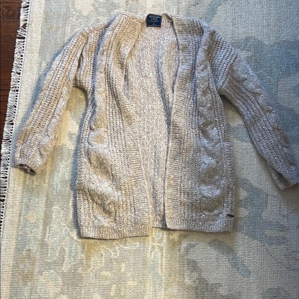 Abercrombie & Fitch Cream Chunky Cardigan